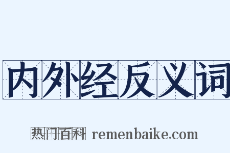 内外经反义词是什么意思的图片